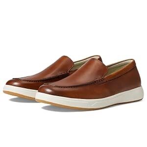 Men's Brown Leather Slip-On Shoes